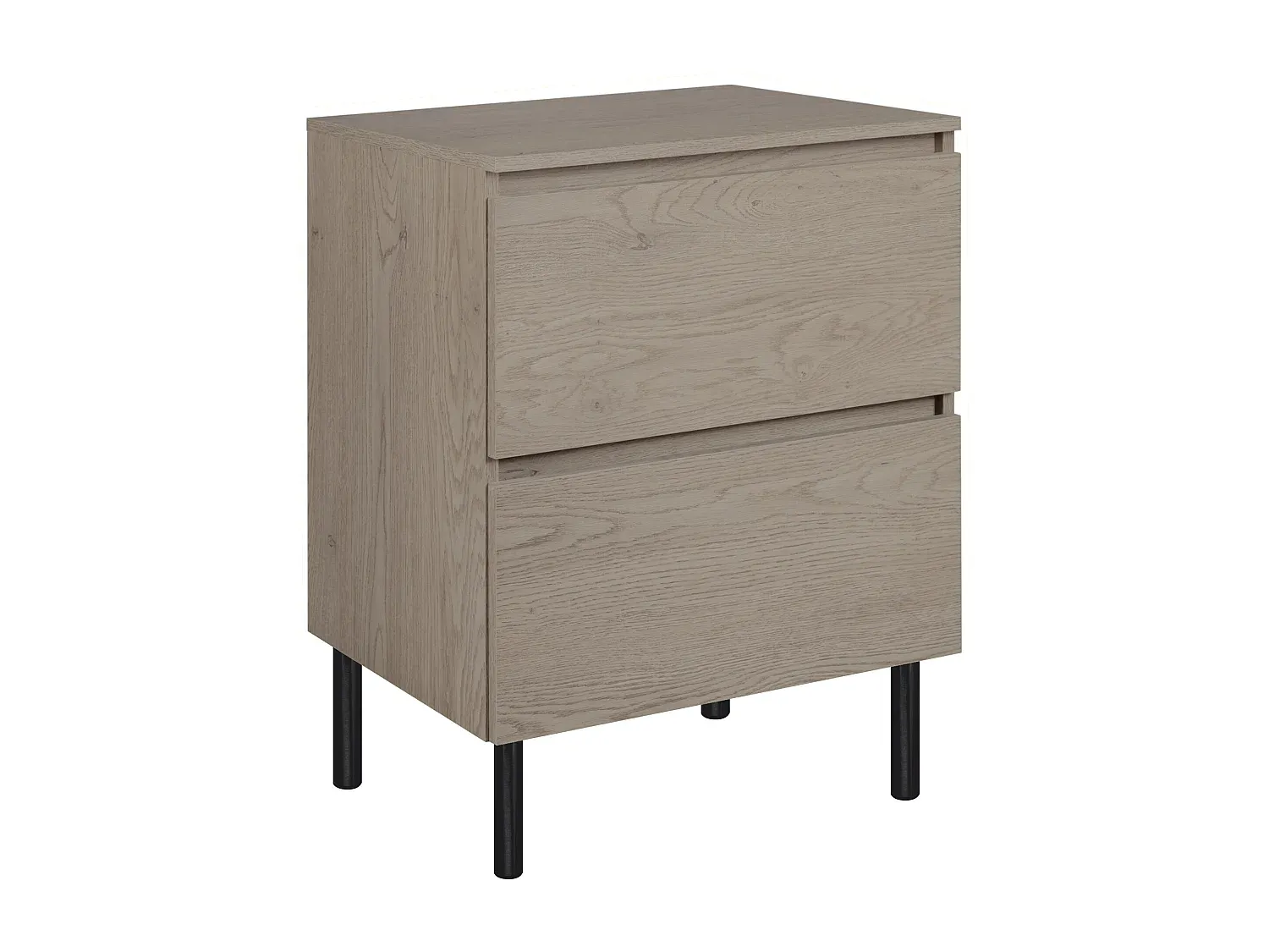 Badezimmerschrank mit Ablage, Dunkle Eiche, 60 x 77 x 46 cm