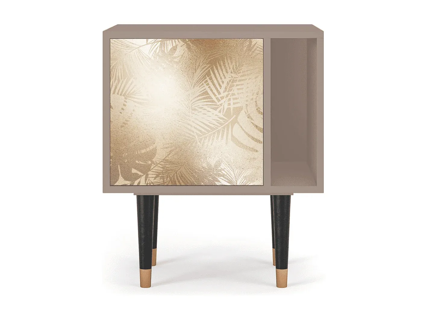 Kompakter Holz-Nachttisch mit Schubladen