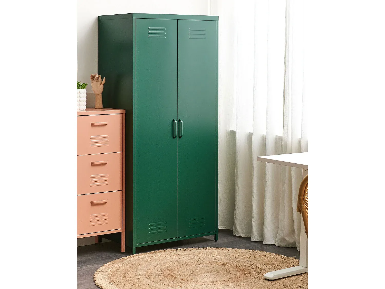 Moderner grüner Kleiderschrank für Schlafzimmer