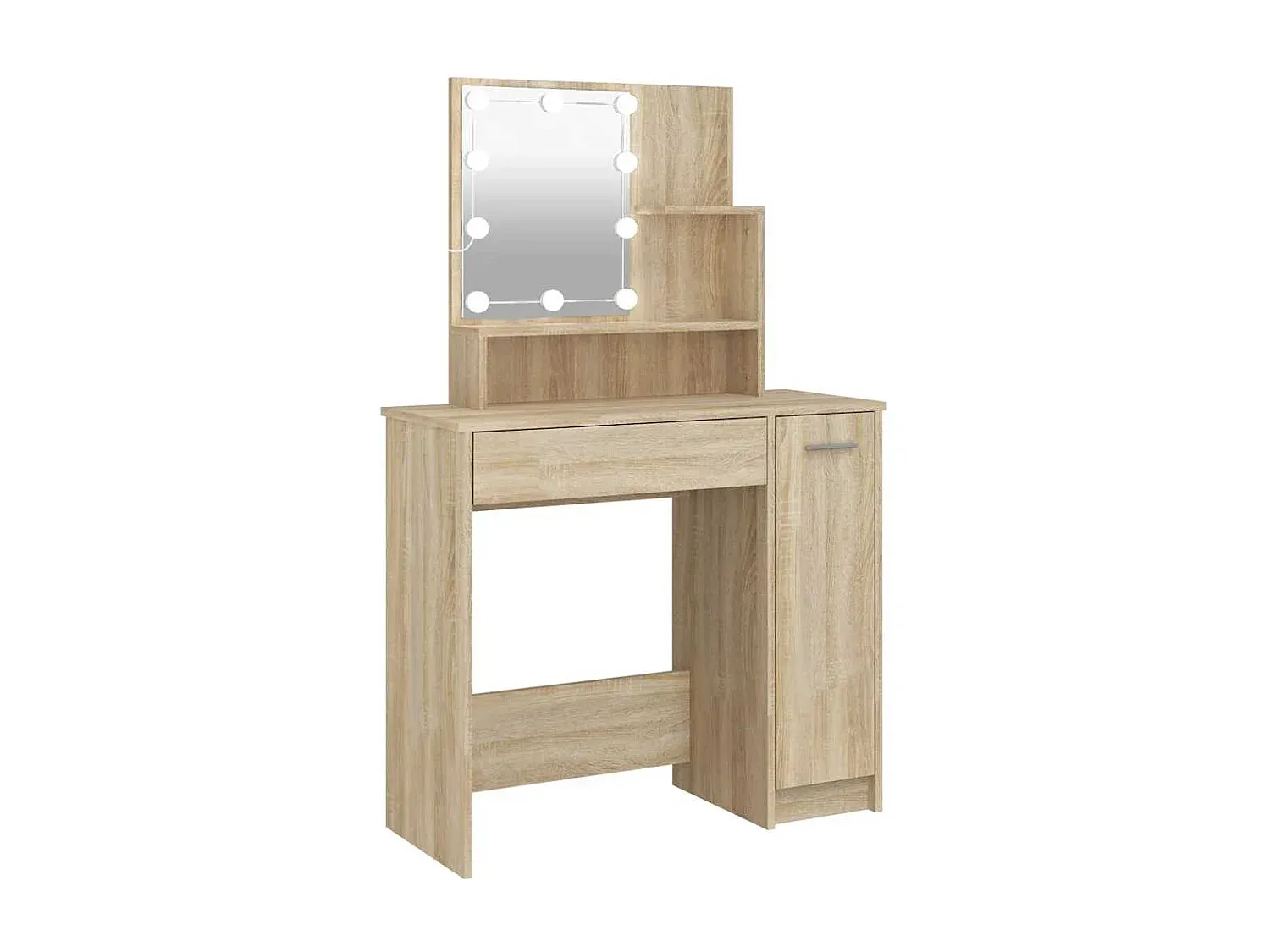 Schminktisch mit LED-Beleuchtung und Spiegel