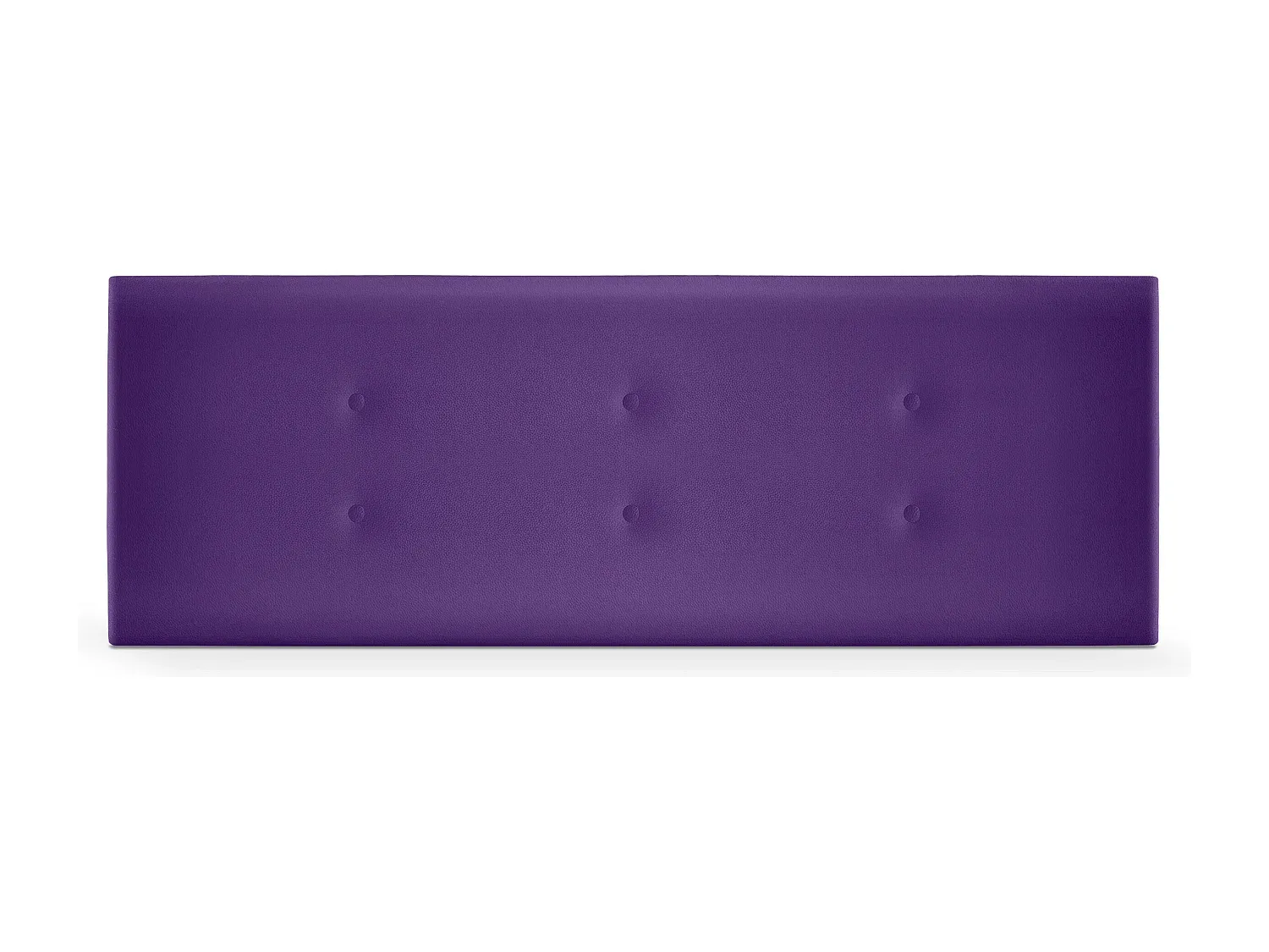 Kunstleder Kopfteil mit Knöpfen 150x50cm - Lila