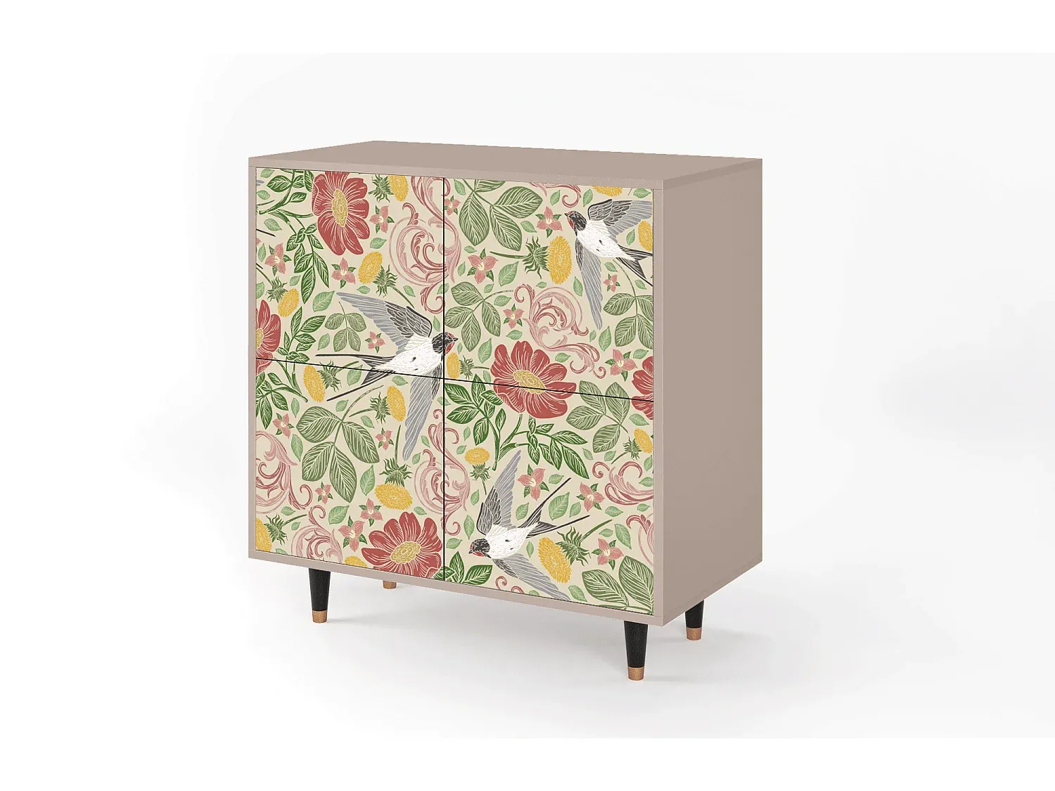 Elegantes Sideboard mit viel Stauraum, 94x96x48 cm