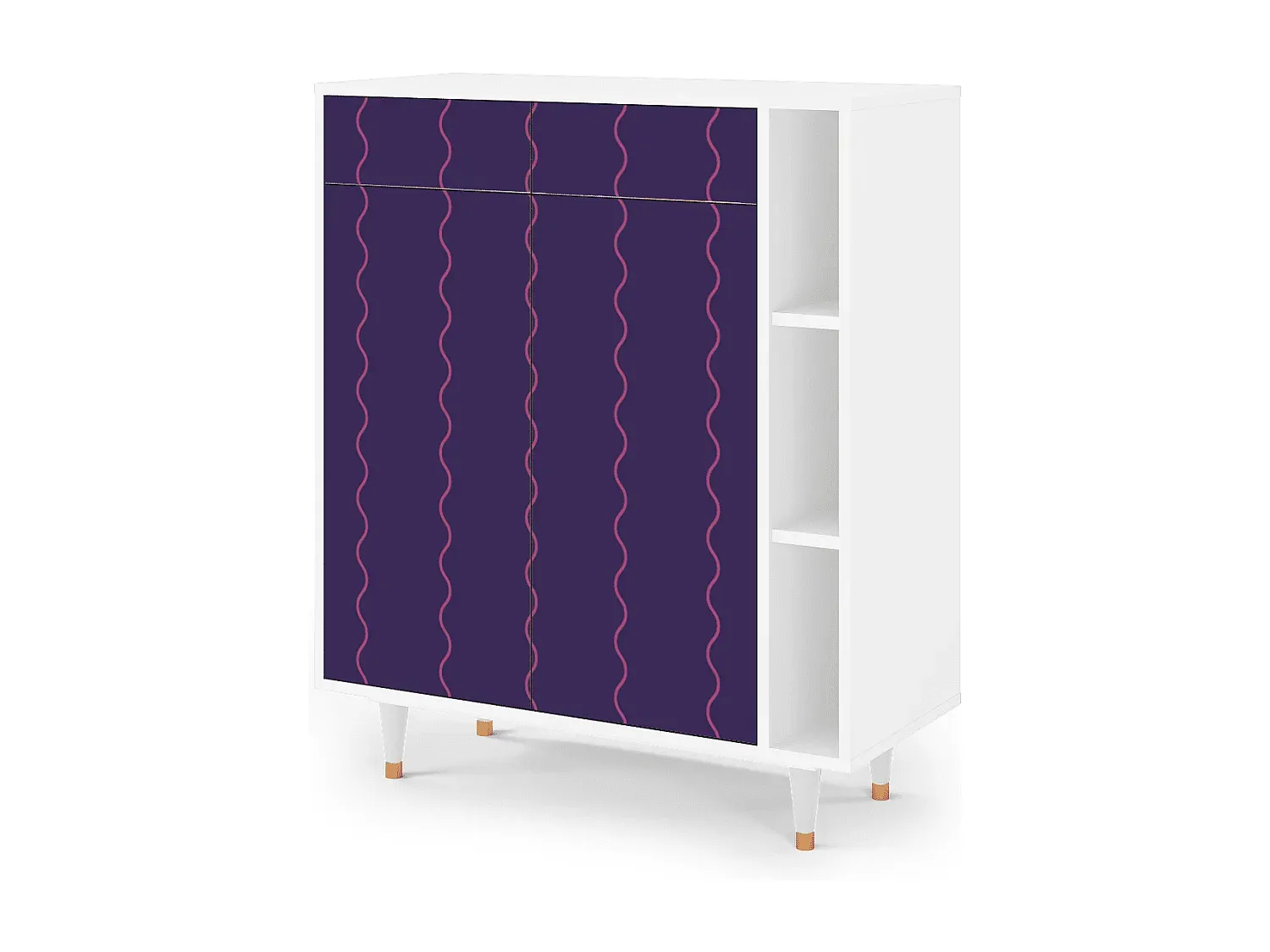 Moderner Sideboard mit Stauraum - Weiß