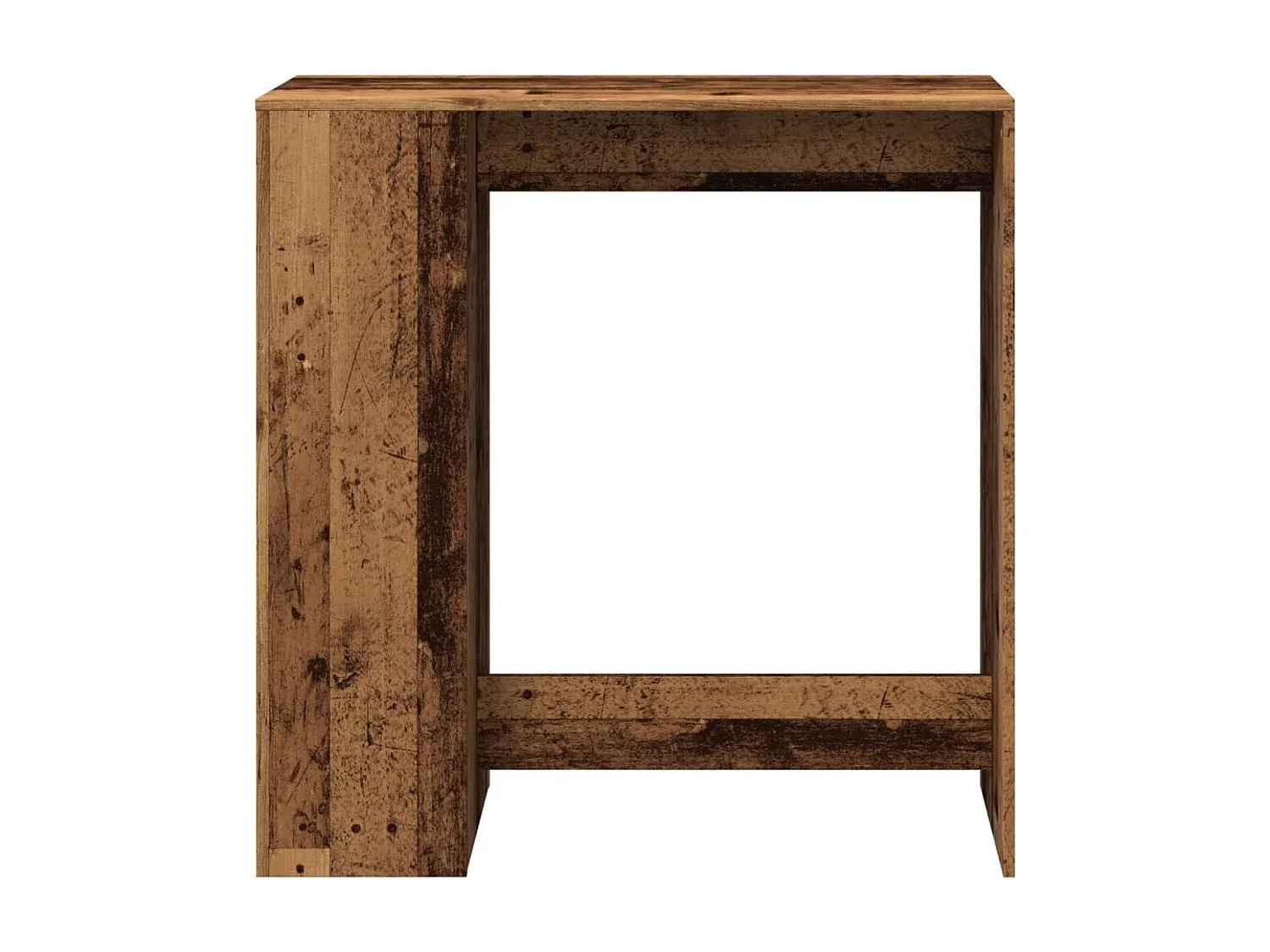 Multifunktionaler Stehtisch mit Regal aus Holzwerkstoff