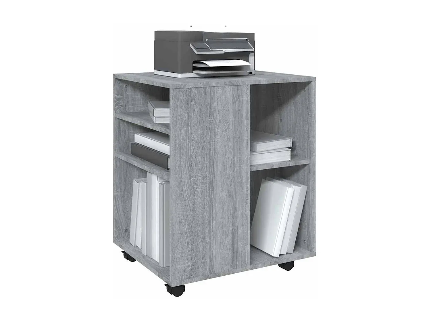 Moderner Büroschrank in Grau Sonoma, 60x53x72 cm