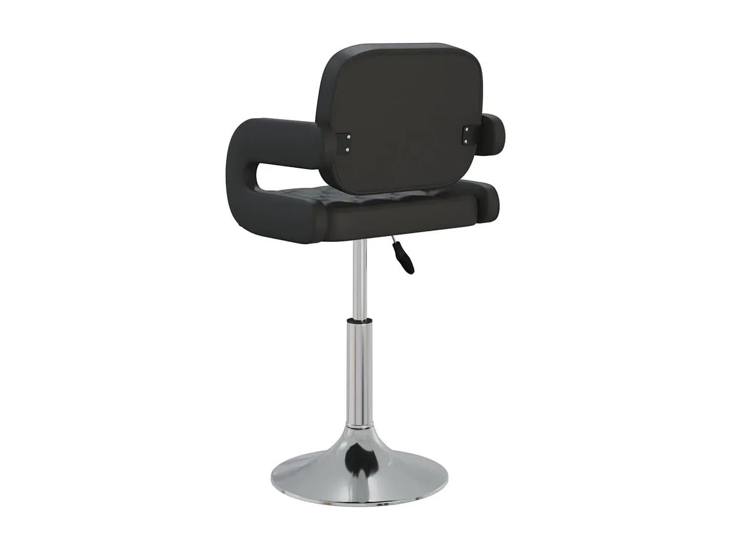 Esszimmerstühle 4er Set Schwarz Kunstleder Drehfunktion