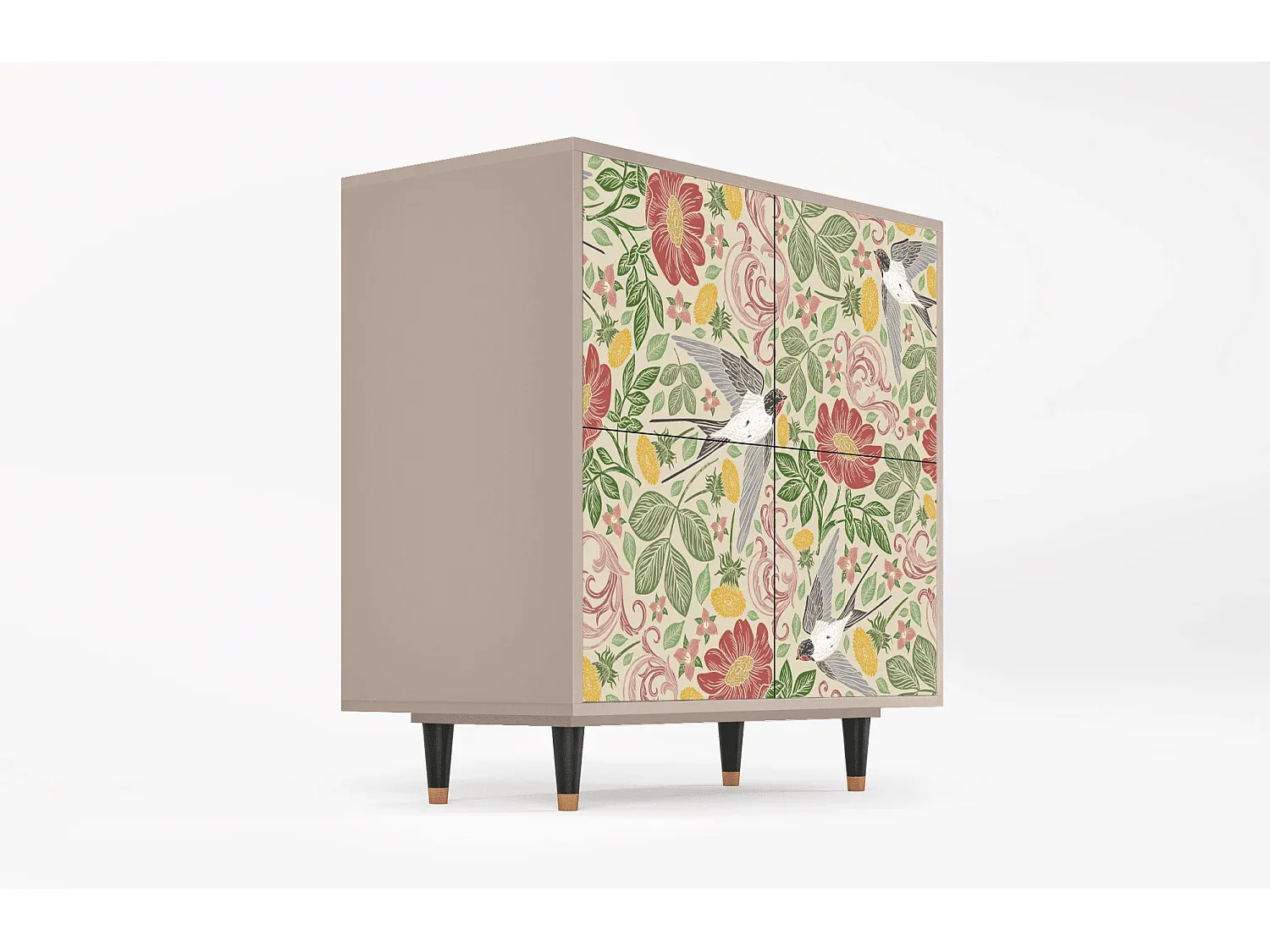 Elegantes Sideboard mit viel Stauraum, 94x96x48 cm