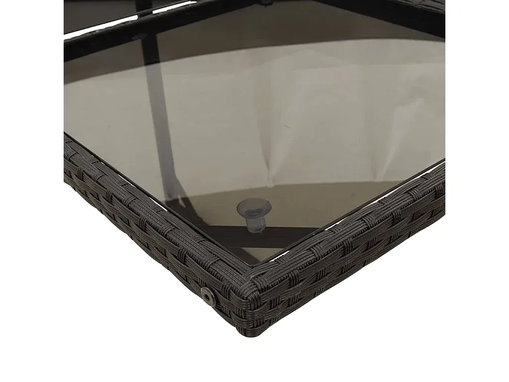 Garten-Essgruppe mit Kissen für 10 Personen, Schwarz, Poly-Rattan