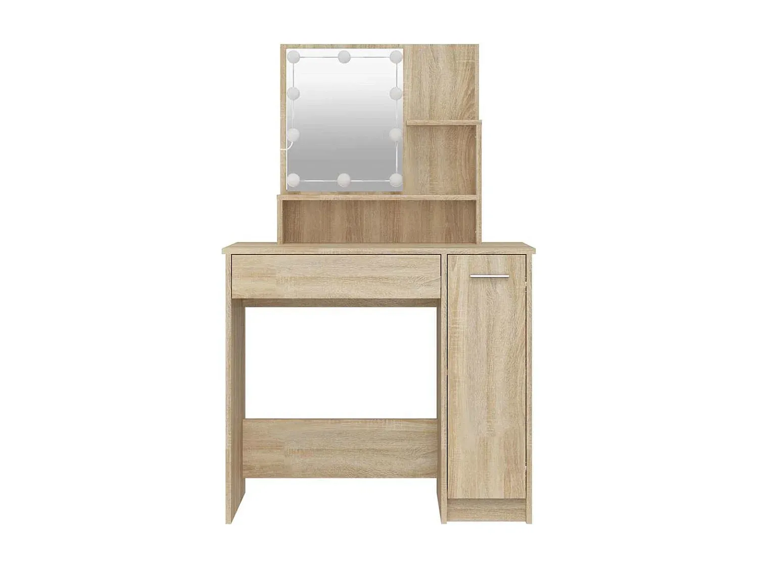 Schminktisch mit LED-Beleuchtung und Spiegel