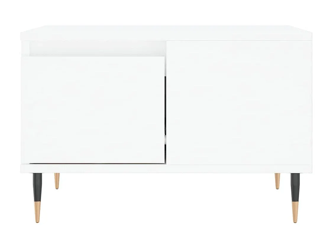 Moderner Beistelltisch Weiß 55x55x36,5 cm