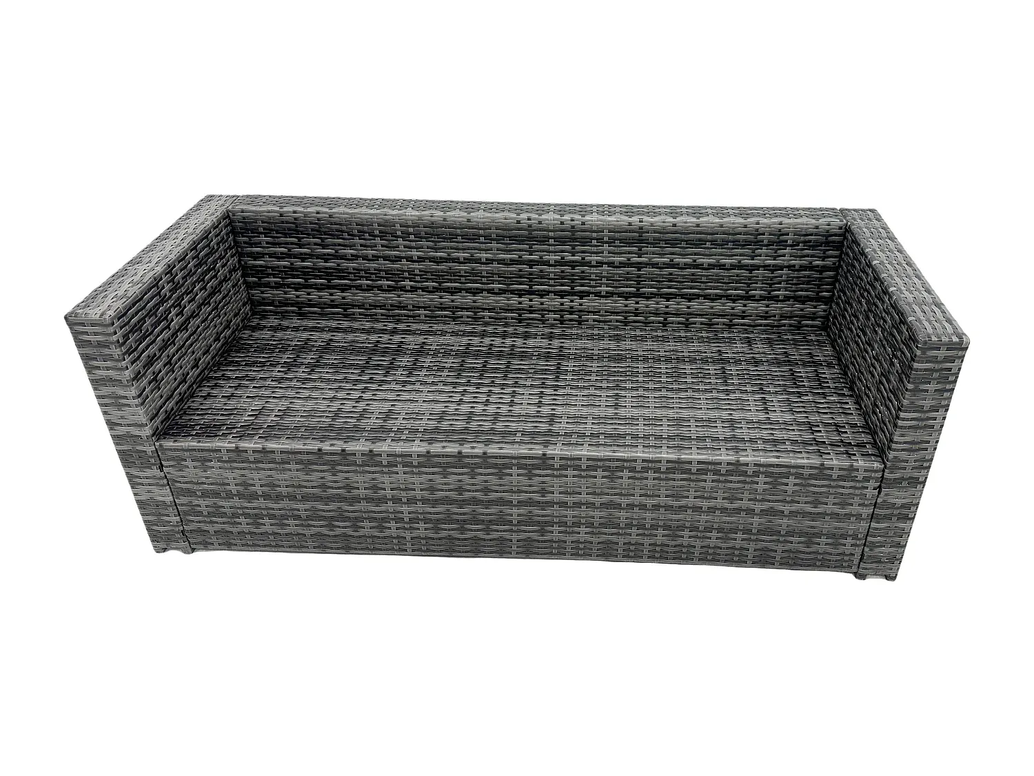 Rattan Sofa Set für 6 Personen mit Tisch für den Außenbereich