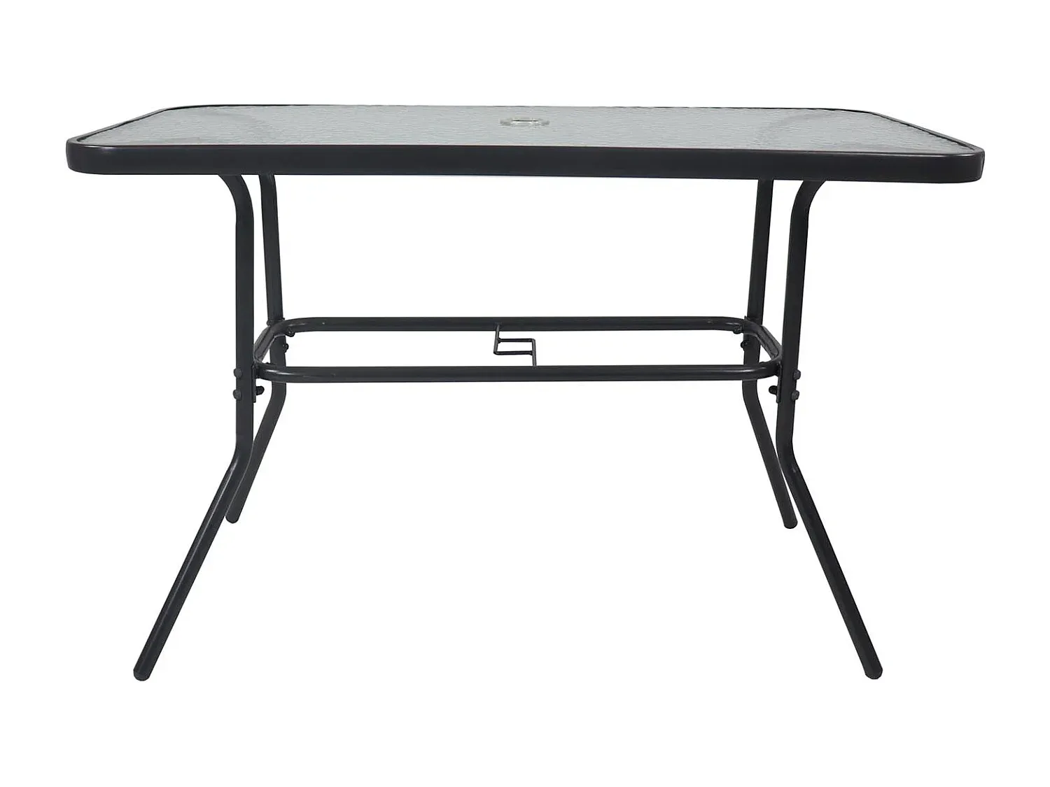 Gartenset mit Tisch 110x55 cm und 4 Stühlen in Anthrazit