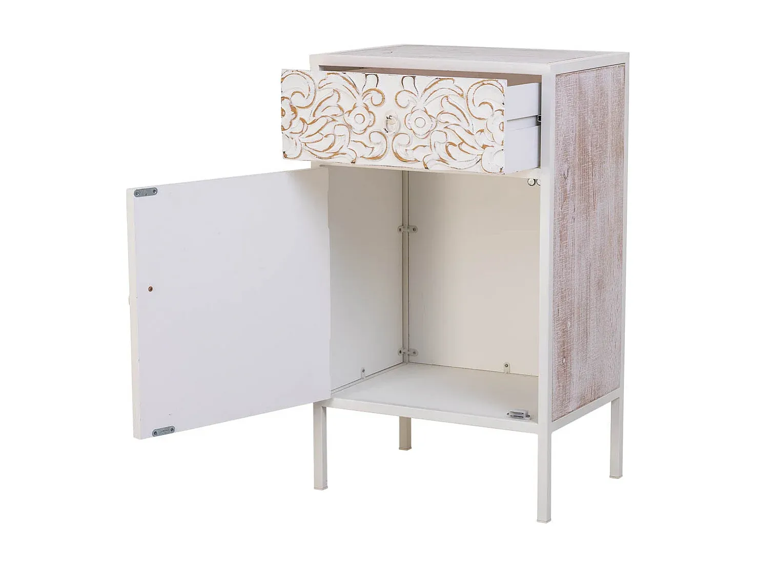 Moderner Beistelltisch mit Holzoptik