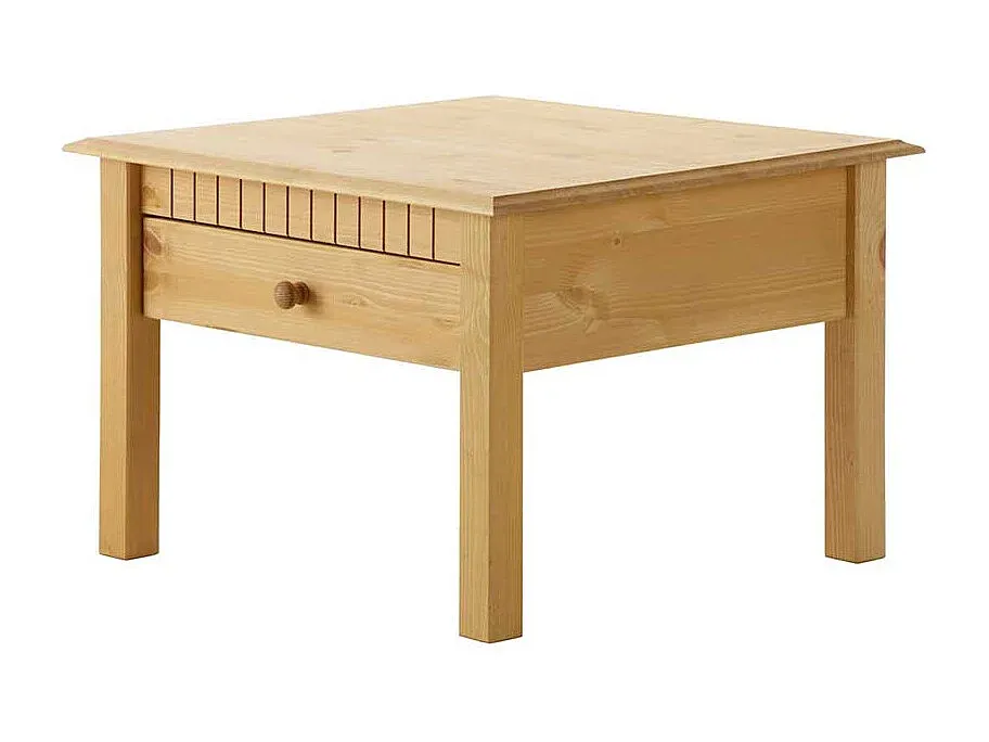 Quadratischer Massivholz-Couchtisch aus Kiefer