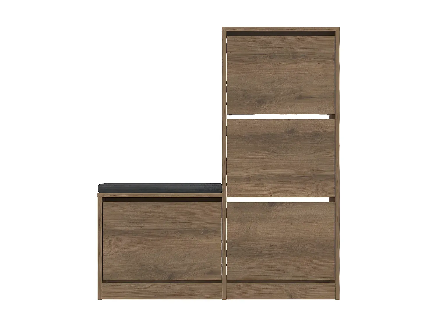 Geräumiger Schuhschrank mit 4 Türen, 105 cm breit