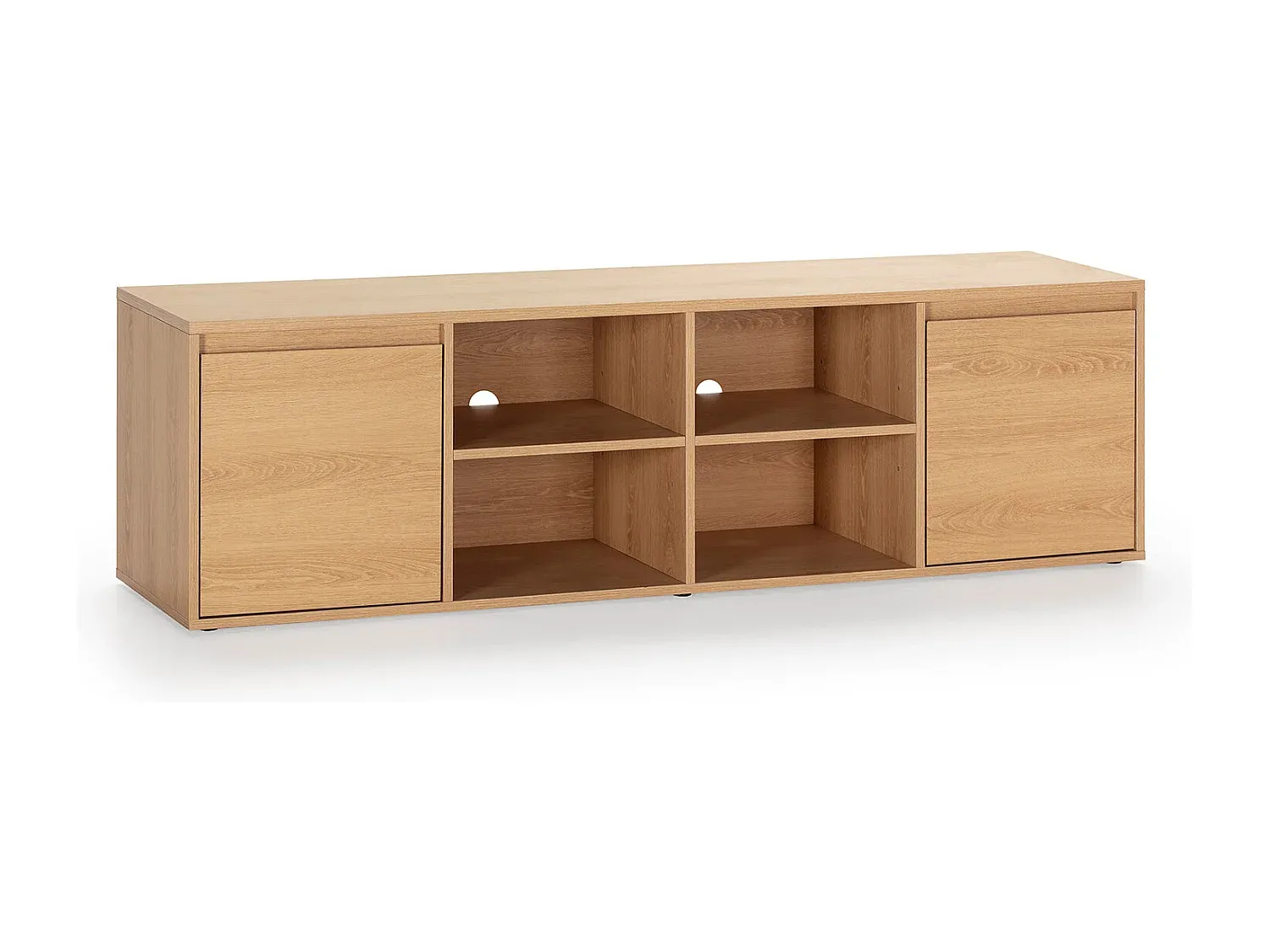 Moderner TV-Schrank mit 2 Türen, Eiche, 160 cm