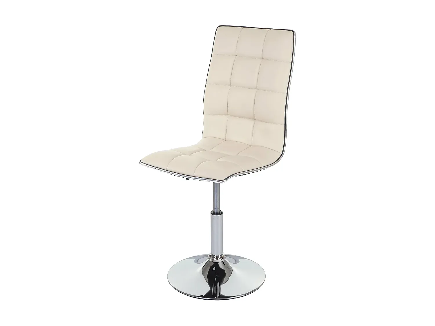 Drehbarer Esszimmerstuhl in Creme