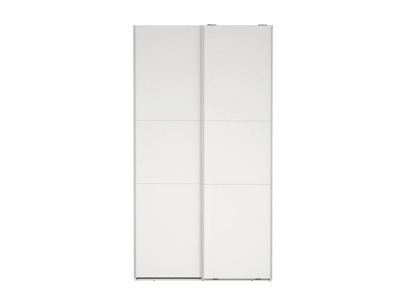 Schiebetürenschrank mit 2 Türen, 120 x 220 cm, Weiß