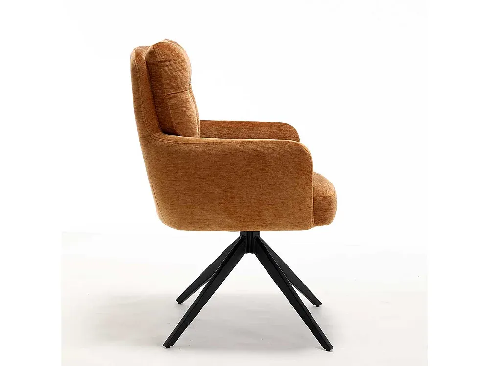 Drehbarer Hochlehner Stuhl mit Metallgestell, 2er Set