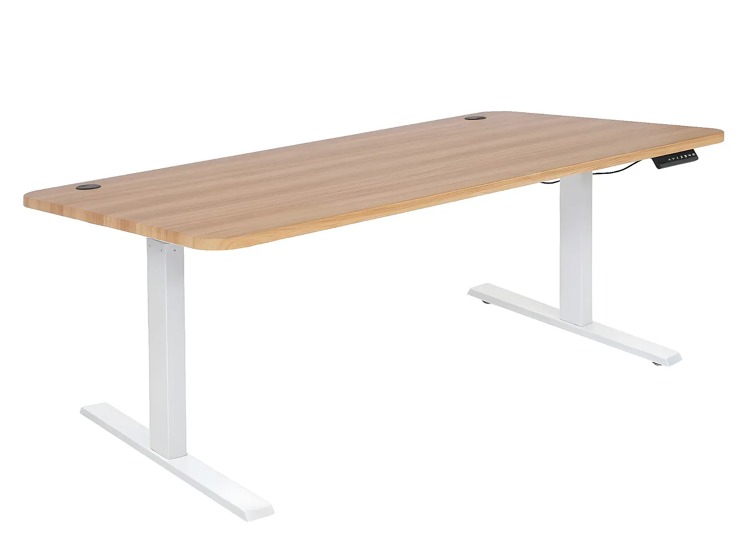 Moderner Arbeitstisch aus Eiche-Dekor, Weiß