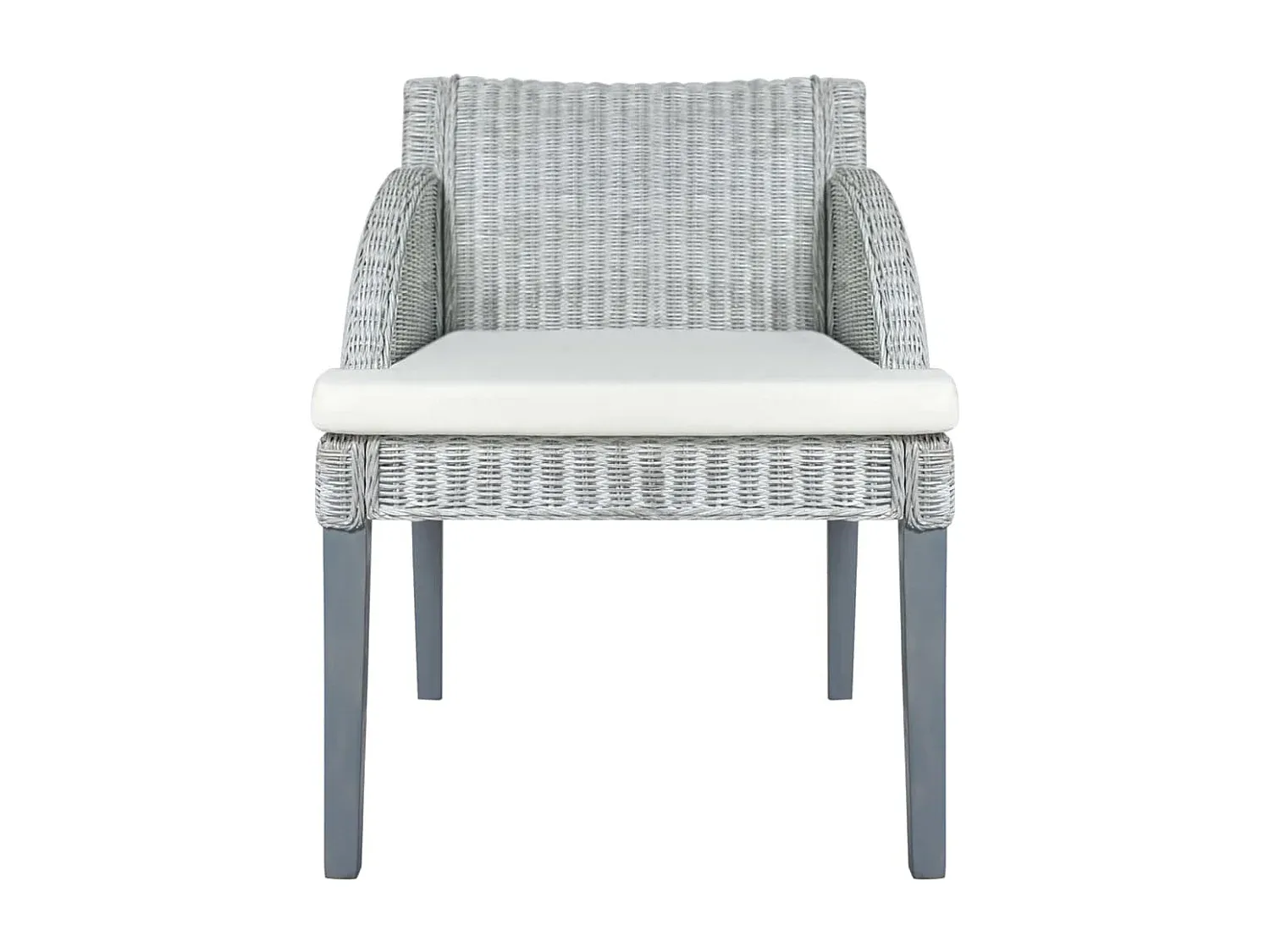 Moderner Esszimmerstuhl mit Kissen, Grau