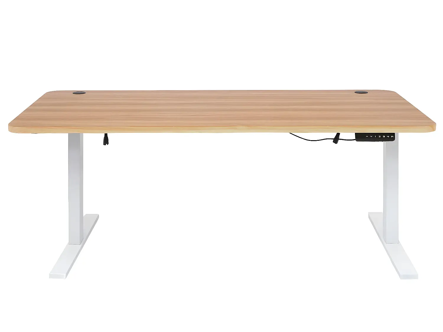 Moderner Arbeitstisch aus Eiche-Dekor, Weiß