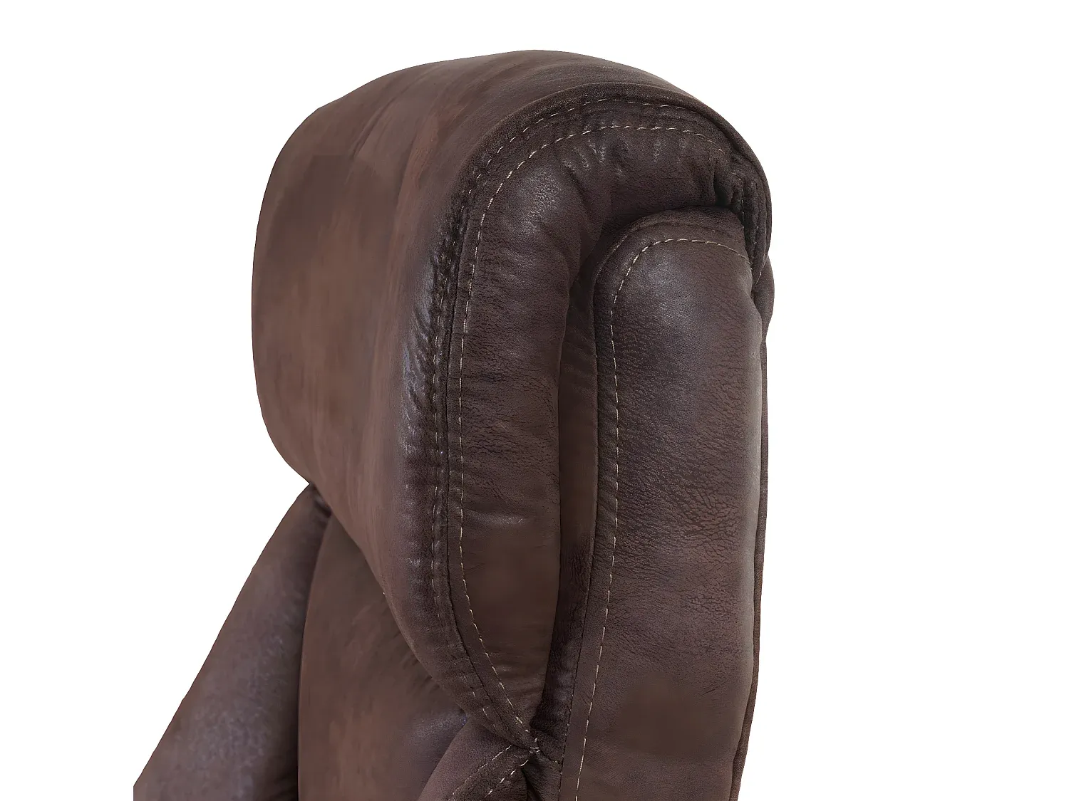 Ergonomischer Bürostuhl in Wildleder-Optik, taupe-braun