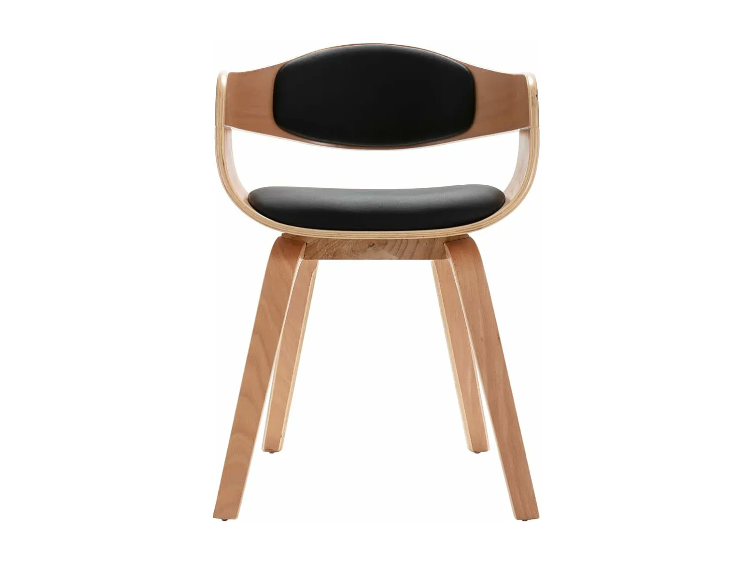 Esszimmerstühle aus Bugholz und Kunstleder im 2er-Set