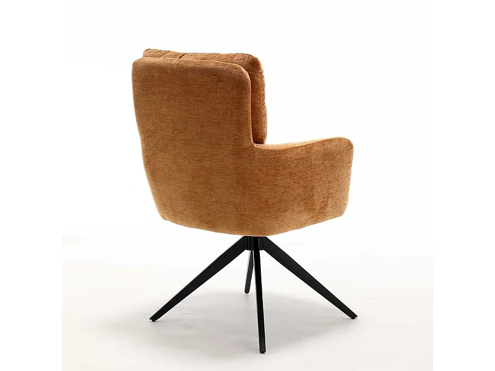 Drehbarer Hochlehner Stuhl mit Metallgestell, 2er Set