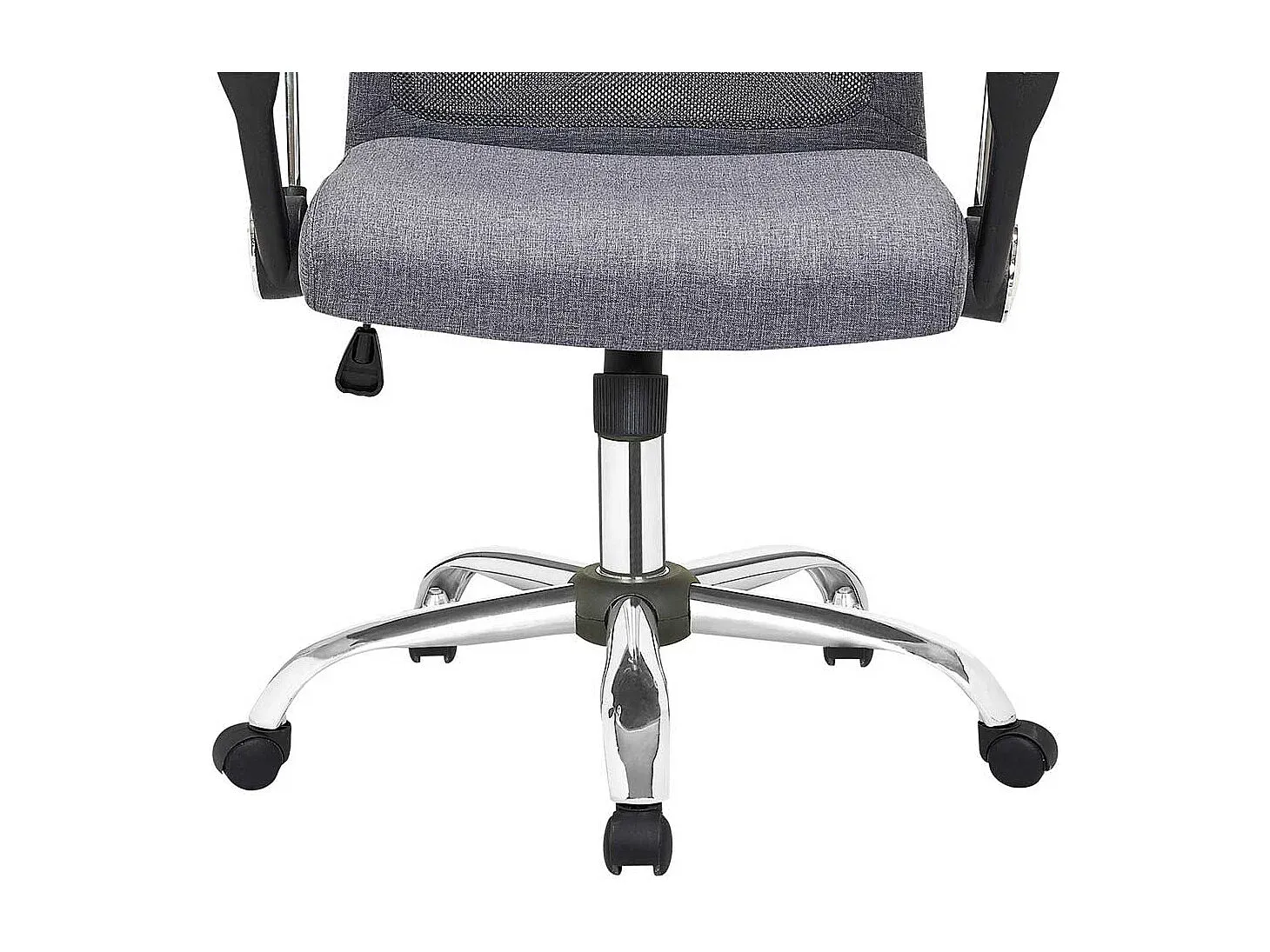 Ergonomischer Bürostuhl mit Netzrücken in Grau