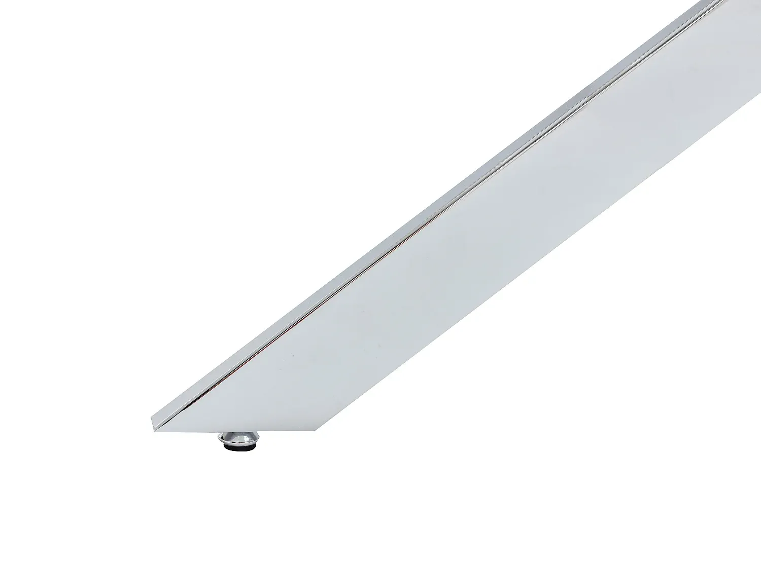 Runder Esstisch für 6 Personen aus Sicherheitsglas und Metall