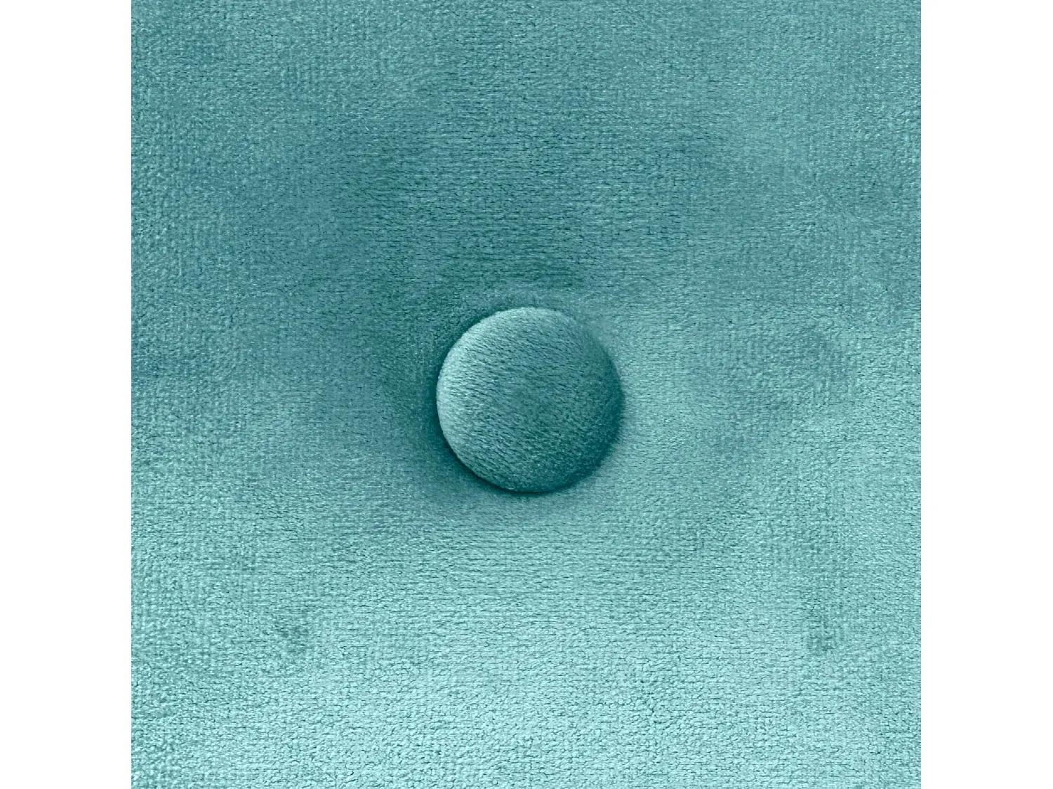 Glattsamt Kopfteil mit Knöpfen, 145 x 60 cm, Türkis