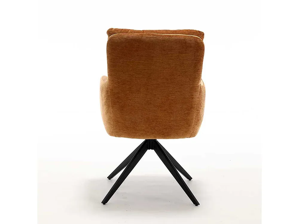 Drehbarer Hochlehner Stuhl mit Metallgestell, 2er Set