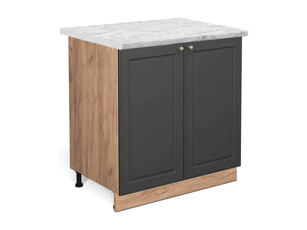 Hochglanz Küchenschrank in Bordeaux 80x60x82 cm