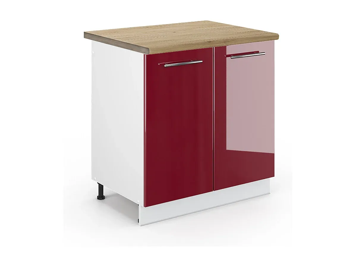 Unterbauschrank im Landhausstil, weiß, 80x60x82 cm