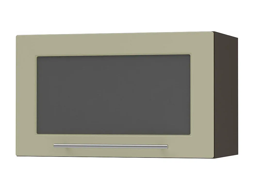 Hängeschrank in Vanille Matt und Lava Matt, 60x32,5x36 cm