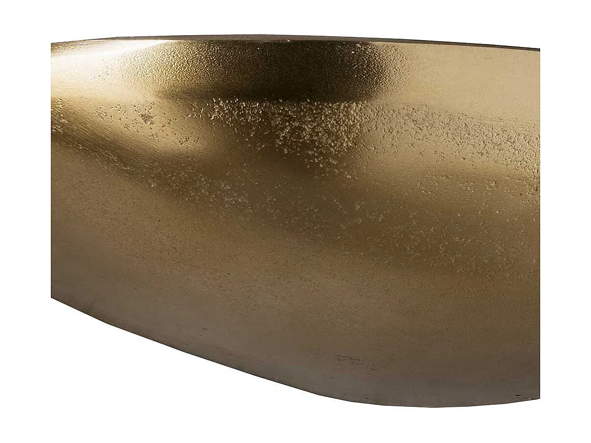 Dekorative Wandtafel in Steinoptik Goldbronze