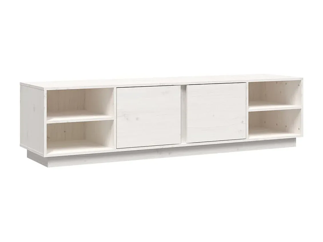 Moderner TV-Schrank mit Stauraum, Weiß, 156 cm