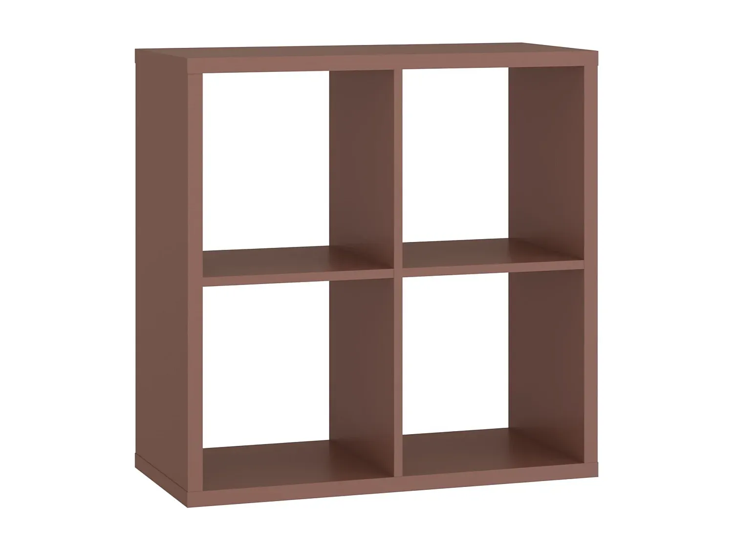 Praktisches Bücherregal in Terrakotta