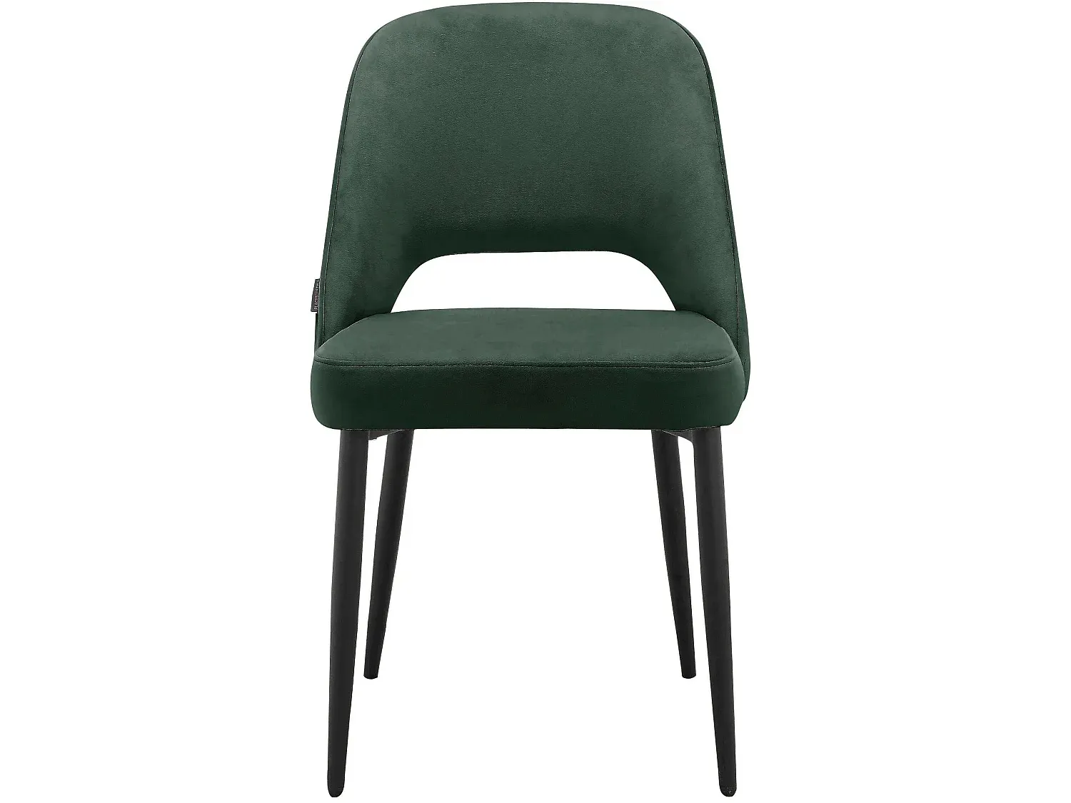 Moderner Polsterstuhl im 2er-Set Dunkelgrün
