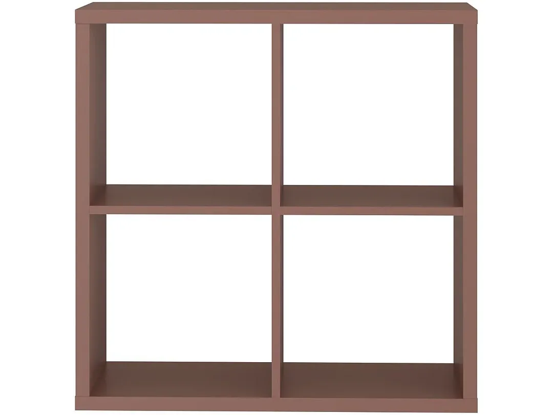 Praktisches Bücherregal in Terrakotta