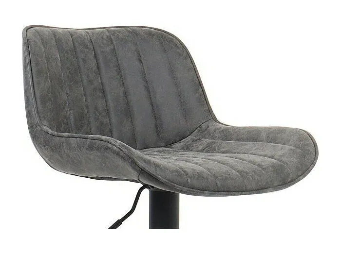 Vintage Barhocker in Grau mit Komfortsitz