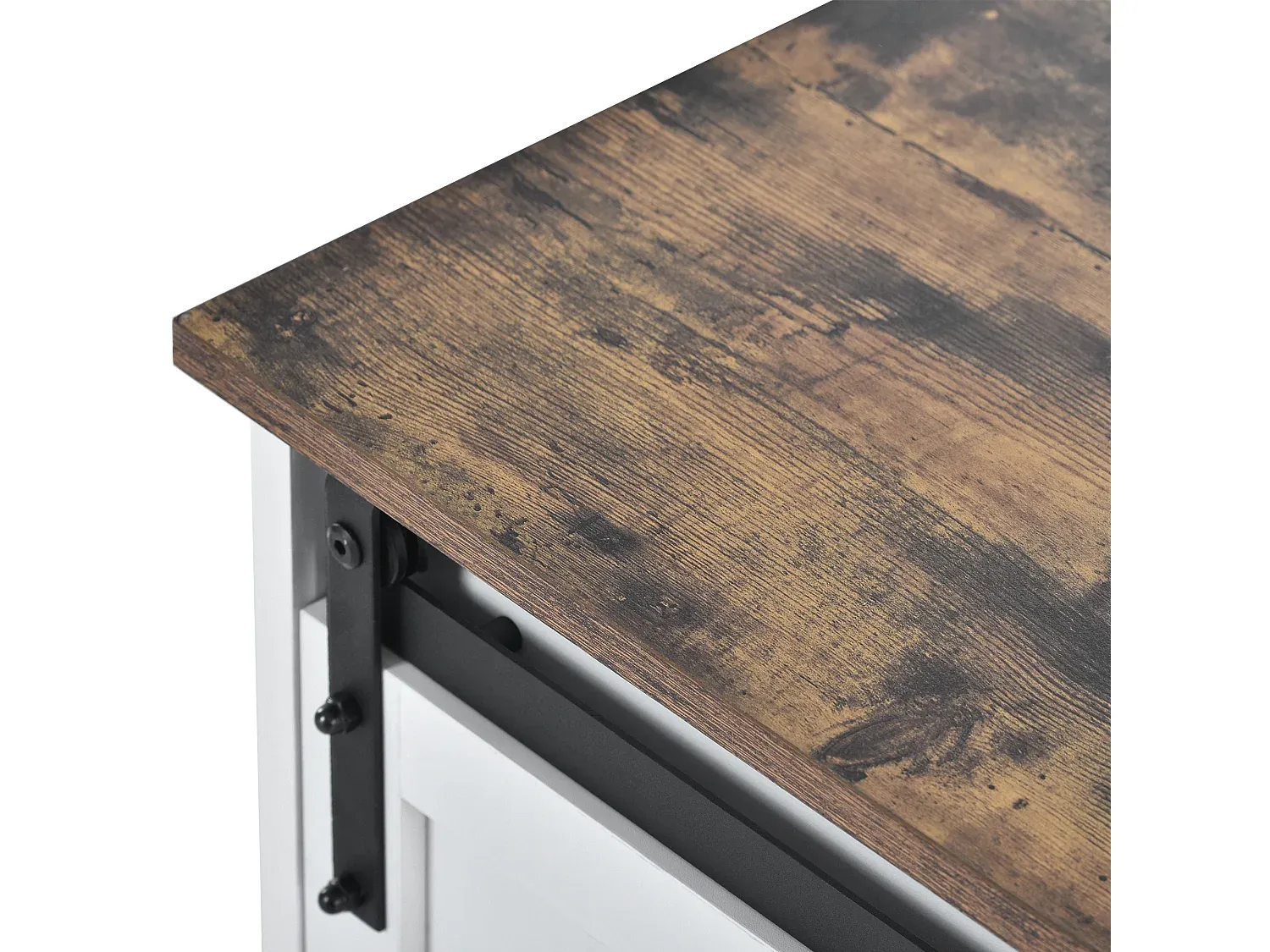 Moderner TV-Schrank im Industriestil mit Schiebetüren