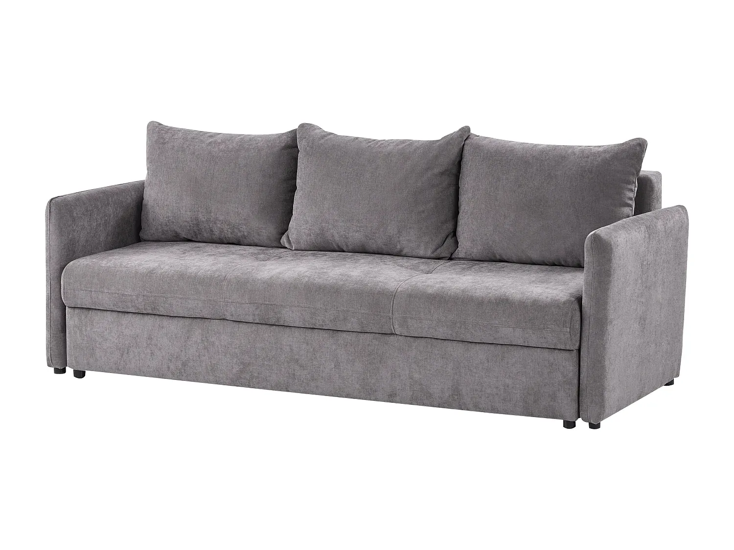 Bequemes Schlafsofa aus Stoff, Braun