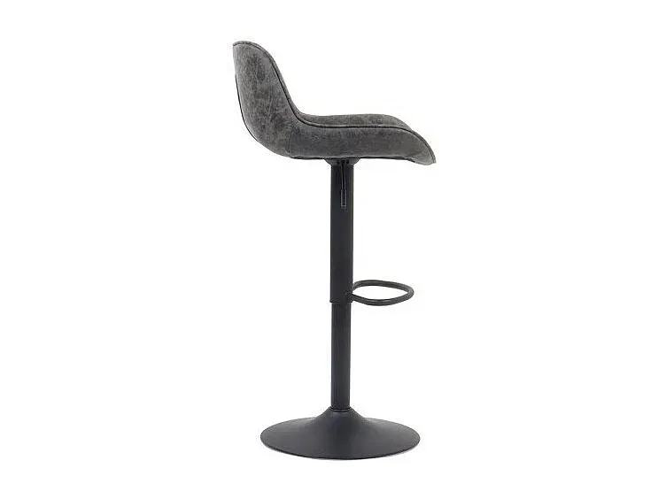 Vintage Barhocker in Grau mit Komfortsitz