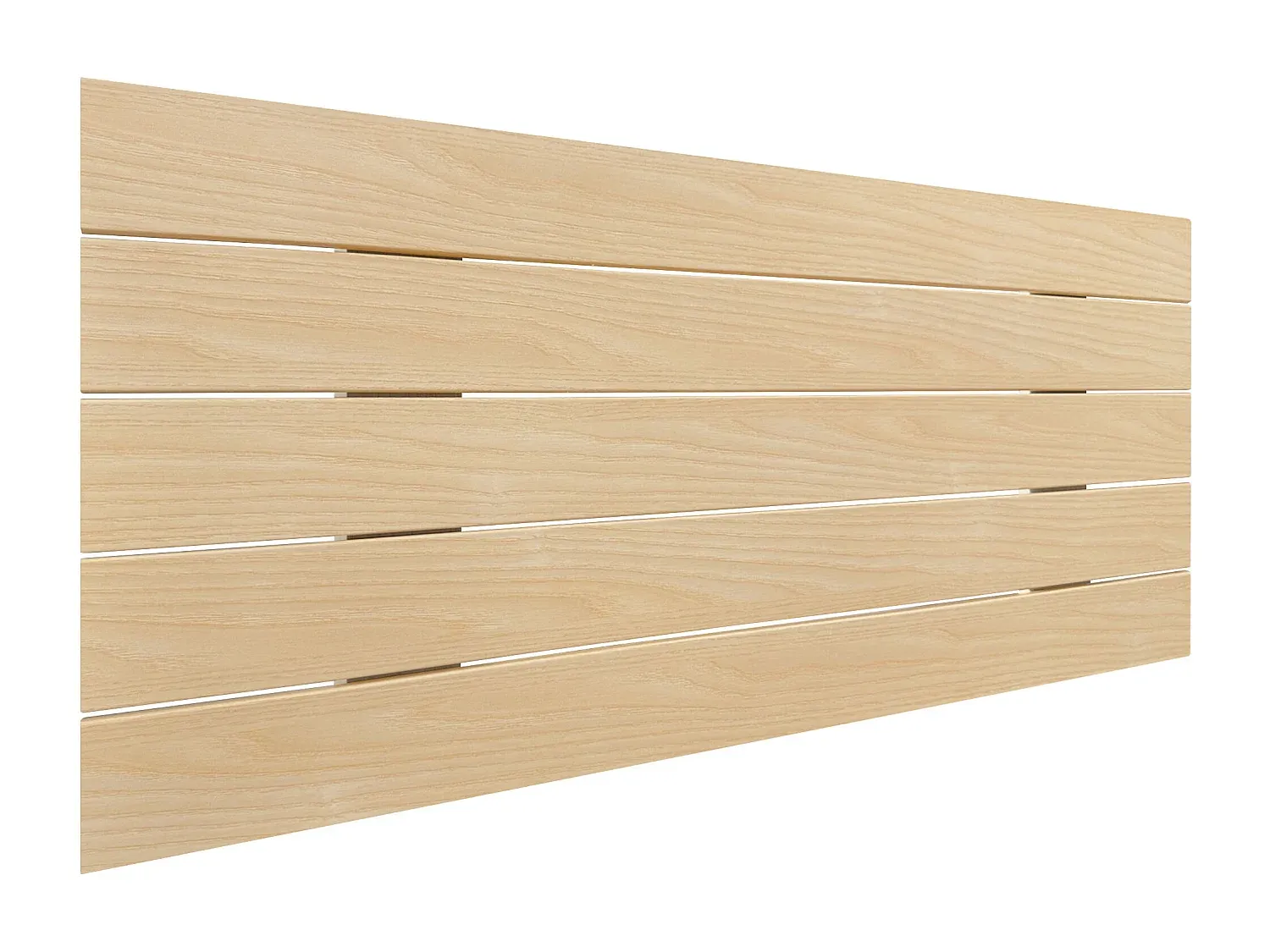 Horizontales Kopfteil aus recyceltem Holz im Palettenstil, 80 x 46 cm, Naturholz