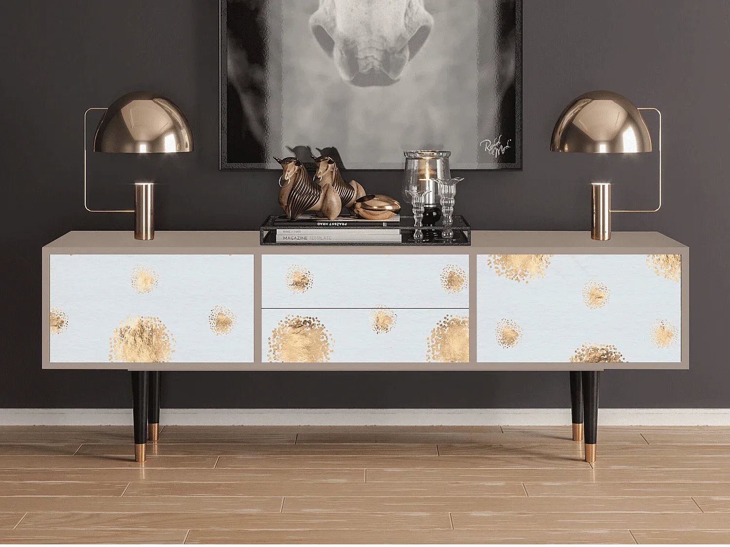 Moderner Fernsehtisch - Großzügiger Stauraum