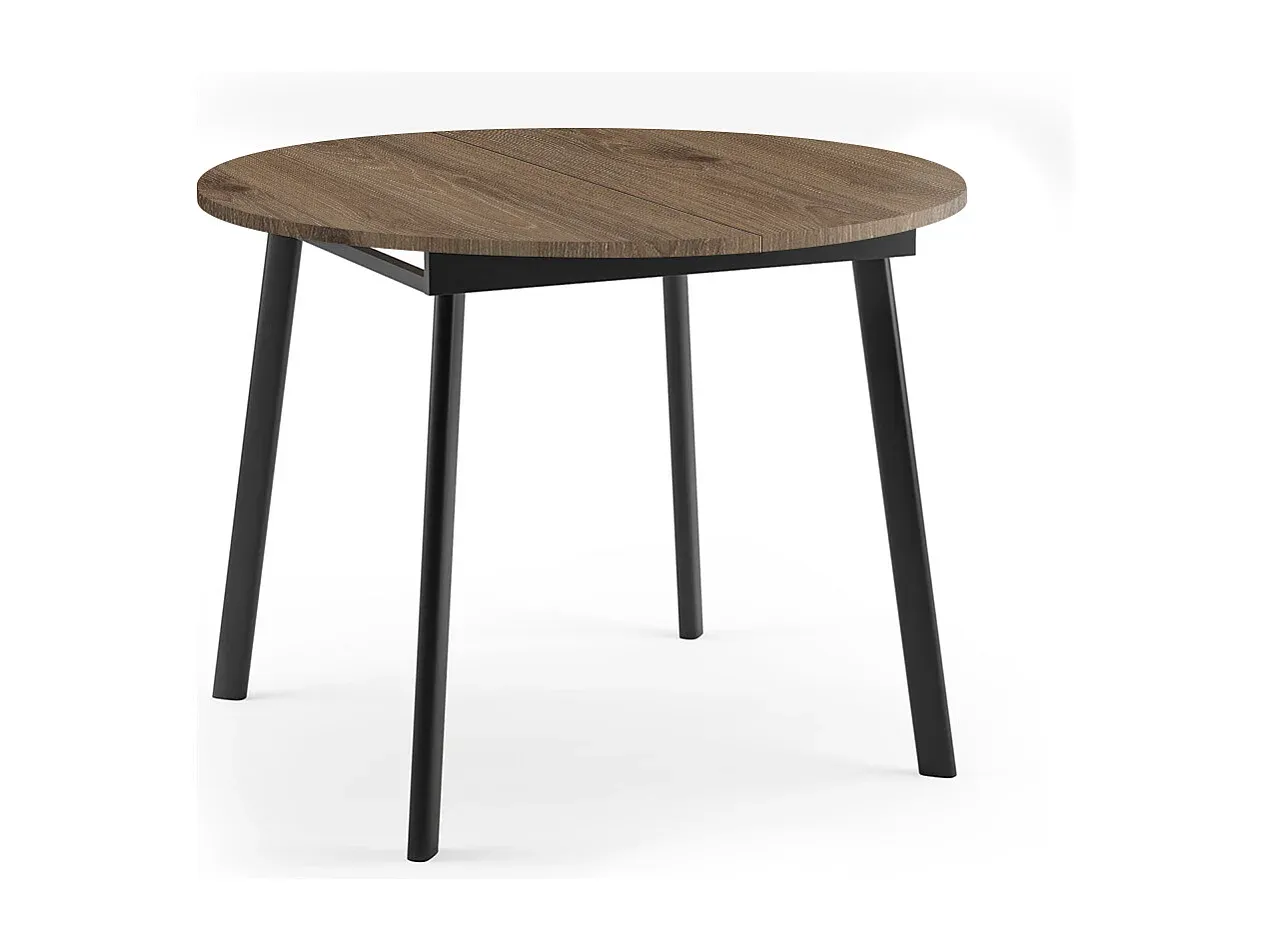 Moderner Esstisch in Trüffelbraun und Schwarz