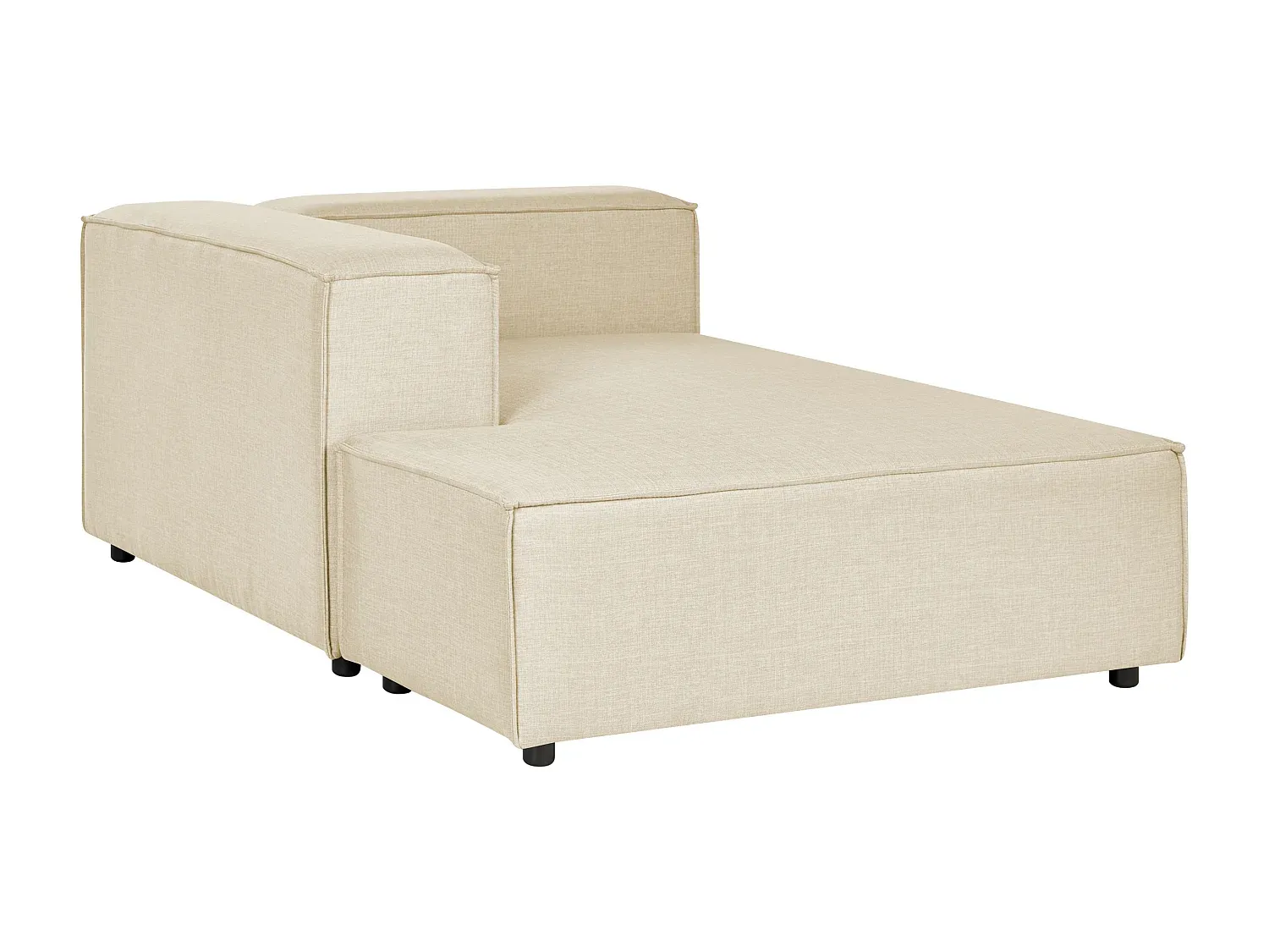 Elegante Chaiselongue aus Leinen in Beige