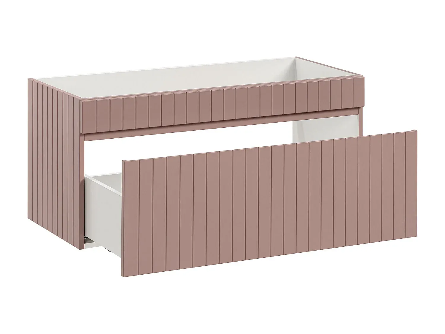 Waschtischunterschrank in Rosa, 100x46x46 cm